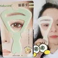 Cils en plastique portables pour femmes 2 en 1 ensemble de formes modèle de muguet sourcils