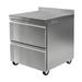 Delfield STD4424NP 24" Worktop Refrigerator w/ (1) Section & (2) Drawers, 115v, Silver