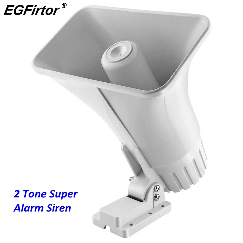 DC 12V fil 30 watts sirène double ton intérieur/extérieur 120Db sirène Super alarme klaxon sirène d'alarme de sécurité
