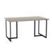 Latitude Run® Rectangular 54" L or 60"L Dining Table Wood/Metal in Gray/White/Brown | 30 H x 60 W x 36 D in | Wayfair