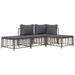 Ebern Designs Dasai 28.3" Wide Outdoor Patio Sofa w/ Cushions Metal in Black | 26 H x 28.3 W x 28.3 D in | Wayfair A6B55520B733467C8DD7030558B62255