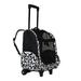 World Traveler 18-inch Rolling Pet Carrier Backpack - Black Trim Damask
