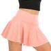 Clearance-Sale Skirts for Women Plus Size Solid Color Fake Two-piece Running Exercise Cycling Shorts Gym Yoga Tennis Skirt Skirt Fitting Plus Size Daily Casual Elegant Vacation A-Line Swing Hem Skirt