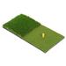 Foldable Golf Hitting Mat Golf Practice Mat for Backyard 2in1 Portable Golf Putting Turf Mat with Golf Tee