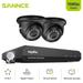 SANNCE 1080P 4CH Home Security Camera System 5MP-Lite HD-TVI DVR 2Pcs 1920TVL Outdoor/Indoor Weatherproof CCTV Surveillance Camera with Night Vision Motion Alert Remote Access 1TB Hard Drive