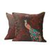 Novica Handmade Peaceful Peacock Embroidered Cushion Covers (Pair)