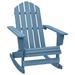 vidaXL Adirondack Rocking Chair Lounge Patio Chair for Garden Solid Wood Fir - 27.6" x 36" x 36.2"