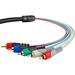 Component Video Cables with Audio (12 Feet) - Gold Plated RCA to RCA - Supports 1080i
