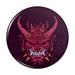 Japanese Horned Demon Mask Oni Pinback Button Pin