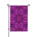 ZNDUO Purple Triangle Mosaic Pattern Garden Flag 28 x40 Double Sided Polyester Flag for Garden Farmhouse Patio Home Decor