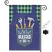 Happy Fathers Day Decoration Welcome Garden Flag Vertical Double Sided Garden Flag Burlap Flags for Outside Decoration(#A146)