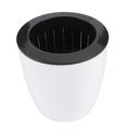 Flower Pot Creative Automatic Watering Succulent Plant Pots Round Plastic Flower Pot Self-watering Planter for Home Office Garden (Outside Caliber 11cm)