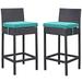 Modway Journey Faux Rattan Outdoor Patio Bar Stool (Set of 2)