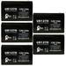 5x Pack - Compatible BB Battery BP7.5-12 Battery - Replacement UB1270 Universal Sealed Lead Acid Battery (12V 7Ah 7000mAh F1 Terminal AGM SLA) - Includes 10 F1 to F2 Terminal Adapters