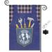 Happy Fathers Day Decoration Garden Flag Stand-Holder-Garden Flag Double-Sided Display 2 Layer Linen for Garden and Home Decorations(#A176)