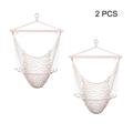 2PCS Indoor OutdoorHanging Hammock Chair Hanging Swing Chair Bedroom Hammock Swing