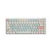 iBlancod Wireless Mechanical Keyboard 84 Keys 2.4G+BT5.0+Type-C 3 Connections 75% Low Profile Layout Keyboards 15 Effect 5 Brightness Levels for Tablet Laptop Smartphone Gateron Blue Switch