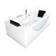 Whirlpool Pool Badewanne Eckwanne Wanne W81-TH-C-SC 180x90cm mit Farblicht, aktive Schlauch-Reinigung