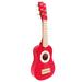 Simulation Guitar Toy Mini Ukulele Guitar Toy Funny Musical Instruments Model Toy Playable Guitar Model for Kids Students Playing (Red)