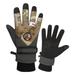 Winter Cycling Gloves For Men Black Warm Full Finger Windproof Waterproof Gloves Thicken Fleece Gel Pads Touch Screen Gloves