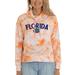 Women's Orange Florida Gators Maddie Tie-Dye Tri-Blend Pullover Hoodie