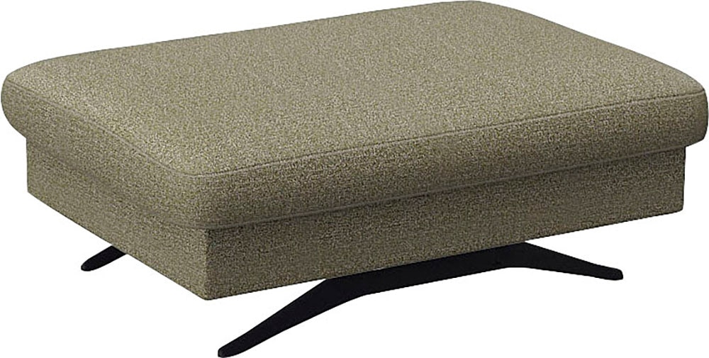 Pouf FLEXLUX "Glow Sitzhocker, Polsterhocker", grün (fall grün), B:95cm H:81cm T:65cm, Leder, Poufs, Hocker mit Stauraum, Fuß schwarz