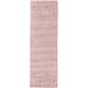 Wollteppich CARPETFINE "Gabbeh Uni" Teppiche Gr. B/L: 75 cm x 240 cm, 15 mm, 1 St., rosa Orientalische Muster reine Wolle, handgewebt, Gabbeh Loom Tiermotiv, auch als Läufer