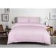 Amazing T250 100% Cotton Super Soft Easy Care Duvet Cover Set with Pillow Cases and Matching Extra Deep (30cm) Fitted Sheet (Baby Pink, Super King Duvet Sets + Fitted Sheet)