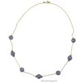 J. Crew Jewelry | J. Crew Women's Neutral Gray Faceted Bead Antique Gold Tone Opera Necklace | Color: Gold/Gray | Size: Os