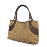 Gucci Bags | Auth Gucci 113015 Women's Gg Canvas Handbag,Tote Bag Beige,Brown | Color: Brown | Size: Os