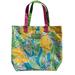 Lilly Pulitzer Bags | Lily Pulitzer Fo Este Lauder Reusable Floral Tote Bag Handbag | Color: Green/Yellow | Size: Os