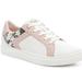 Kate Spade Shoes | Kate Spade New York Dash Snakeskin Panels Low Top Sneaker Lace-Up White | Color: White | Size: 10