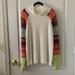 Free People Tops | Free People Fair Isle Sleeve Mock Neck | Color: Orange/White | Size: Xl