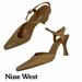 Nine West Shoes | Nine West Pointy Toe Slingback Pumps Tan Leather Size 8.5 | Color: Tan | Size: 8.5