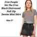 Free People Skirts | Free People Denim Mini Skirt | Denim Skirt | Distressed | Free People Skirt | 27 | Color: Black | Size: 27