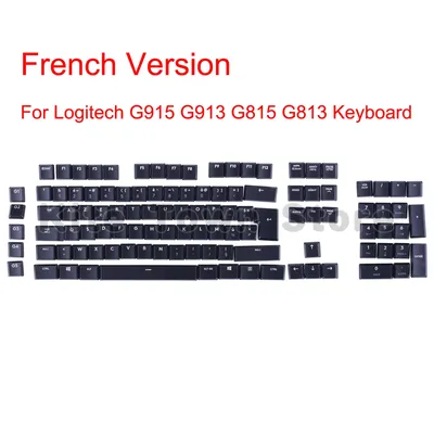 Logitech-Capuchons de touches pour clavier sans fil G915 G813 G913 G815 G915 RVB TKL noir et