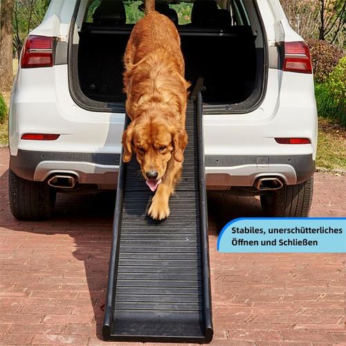 Mucola – Hunderampe klappbar max 90KG Teleskop Einstiegshilfe Hundetreppe Tiertreppe