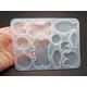 11Pc Cat Silicone Mold with Face, Fish and Tag, Resin and Clay Tool for DIY Pet Cat Jewelry, 124x94mm, UK Shop