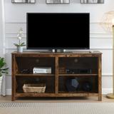 Convenience Concepts Montana Highboy TV Stand with Shelves for TVs up to 65 Inches