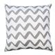 20 x 20 Modern Style Square Cotton Accent Throw Pillow, Simple Chevron Pattern, Handcrafted From Ultra Soft Cotton Fabric