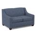 Edgecombe Furniture Phillips 52" Square Arm Loveseat w/ Reversible Cushions Other Performance Fabrics in Indigo | Wayfair 21952PFLUCAR02