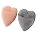 Makeup Remover Pads 2pcs Creative Heart Shaped Face Washing Puffs Facial Cleaning Makeup Sponges for Home