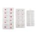 NUOLUX 3pcs Transparent Storage Box Fake Nail Piece Storage Case Nail Art Supplies Storage Container for Home Daily Use