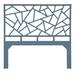 David Francis Furniture Tiffany Wicker/Rattan Open-Frame Headboard Wicker/Rattan in Blue | Queen | Wayfair B4300-Q-S166