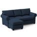 Indigo Sectional - Edgecombe Furniture Layla 86" Wide Reversible Sleeper Sofa & Chaise w/ Ottoman Other Performance Fabrics | Wayfair