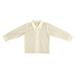 Avery Hill Boys Long Sleeved Simple Dress Shirt in Ivory or White (Baby Toddler & Little Boys)