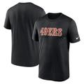 Men's Nike Black San Francisco 49ers Legend Wordmark Performance T-Shirt
