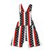 4th of July Toddler Baby Boy Girl Bib Overalls Sleeveless American Flag Jumpsuit Shorts Summer Kids Suspender Rompers