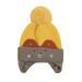 Hats Winter Cartoon Beaniess Boy Pompom Beaniess Knit Warm Earflap Caps Sun Hat Yellow One Size