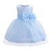 Funicet Baby Girls Summer Dresses Scoop Collar Sleeveless Mesh Dresses Gauze Dresses Princess Dresses with Belt for 0-3 Years